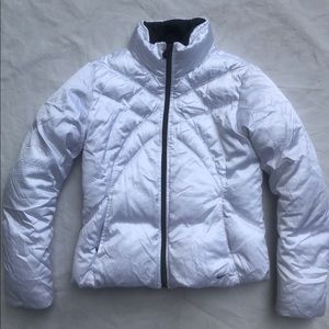 Nike white puffer jacket girls size Small